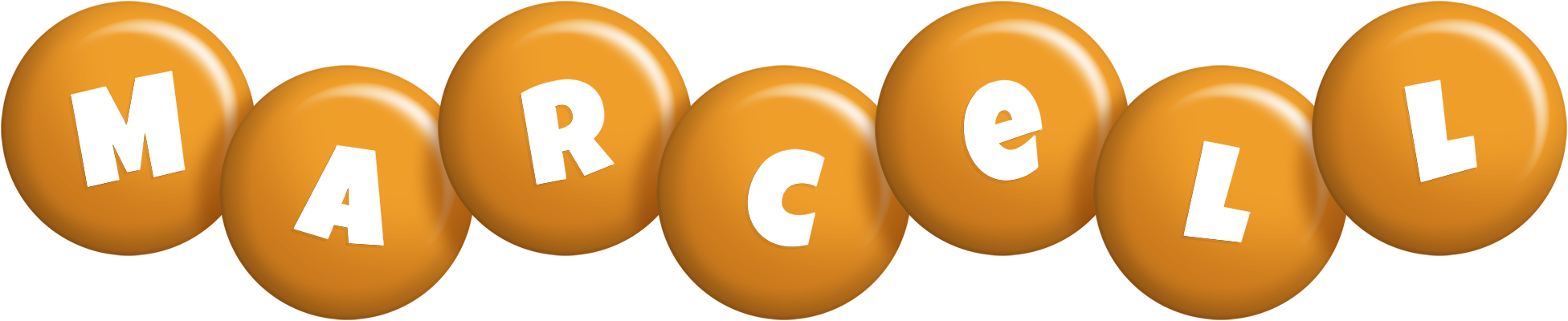 Marcell candy-orange logo