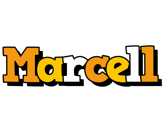 Marcell cartoon logo