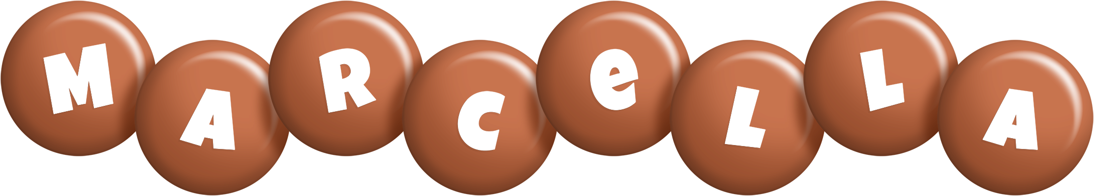 Marcella candy-brown logo