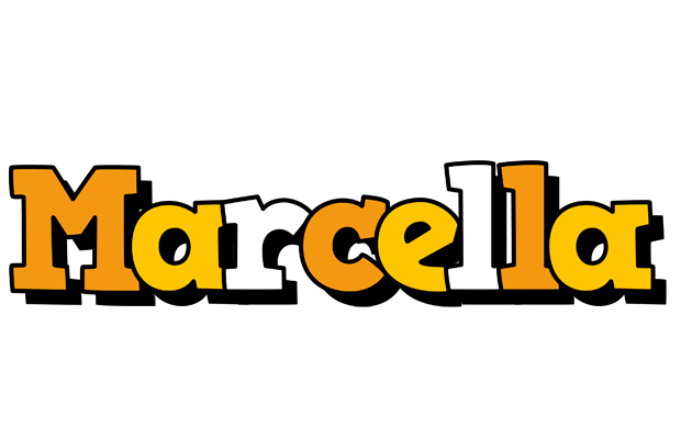 Marcella cartoon logo