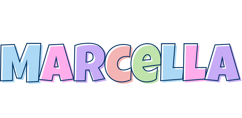 Marcella pastel logo