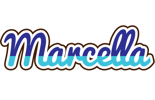 Marcella raining logo