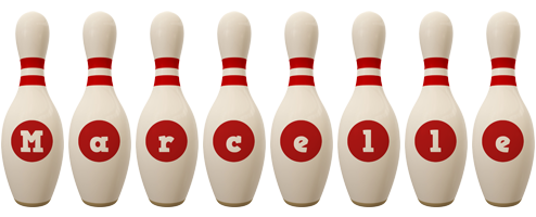 Marcelle bowling-pin logo