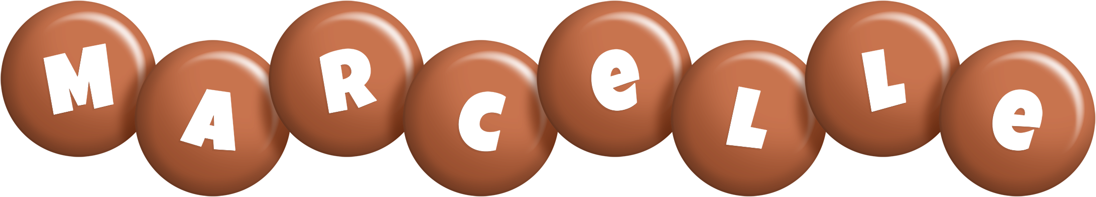 Marcelle candy-brown logo
