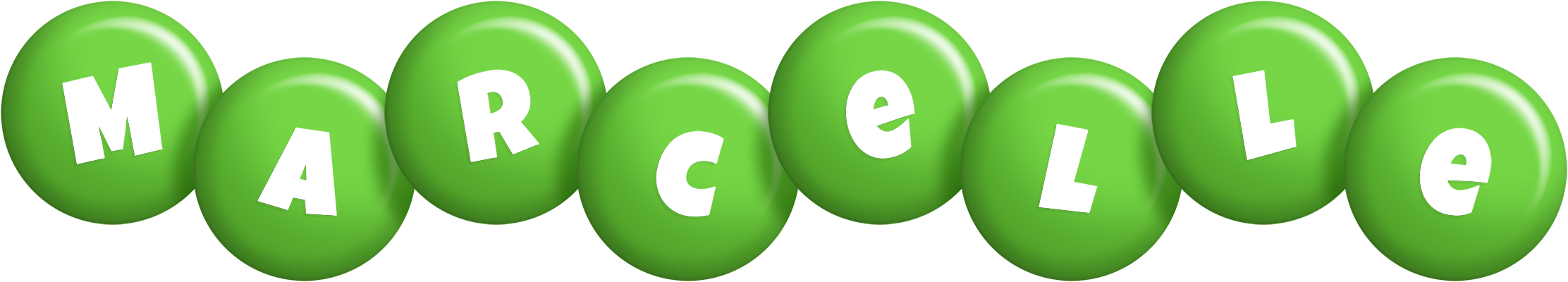 Marcelle candy-green logo