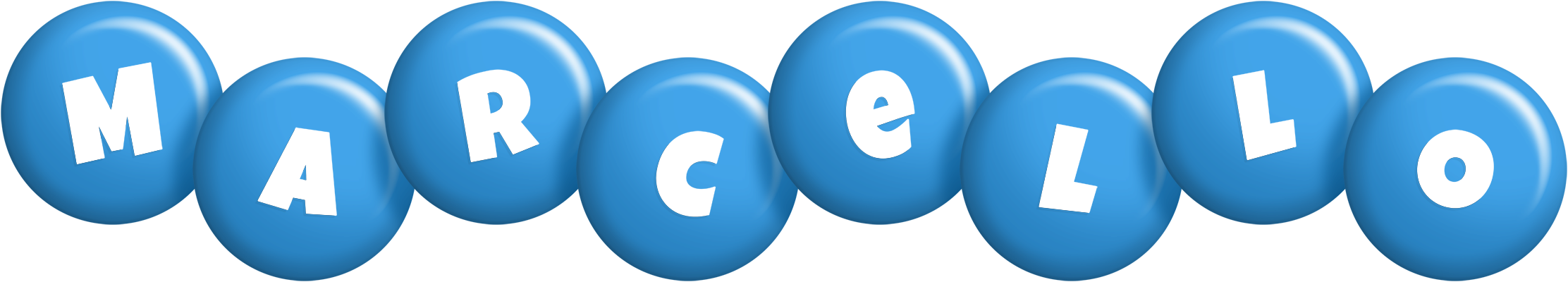 Marcello candy-blue logo