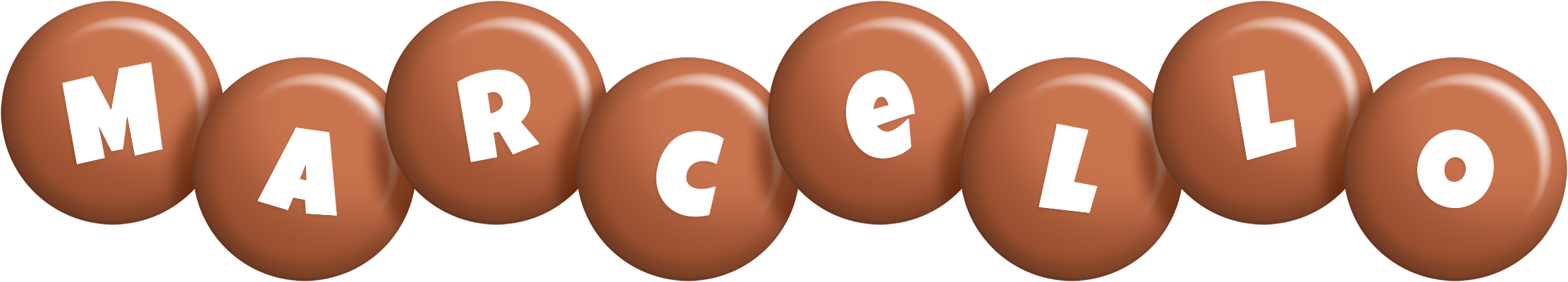 Marcello candy-brown logo
