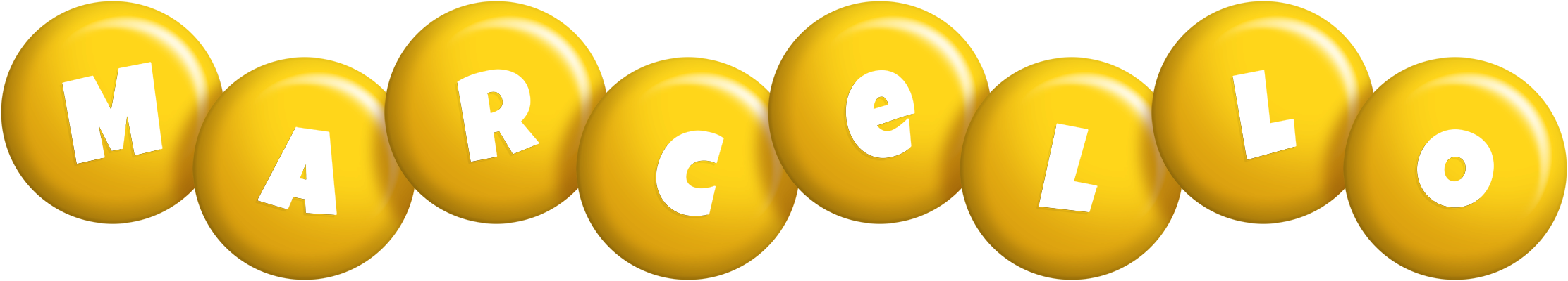 Marcello candy-yellow logo