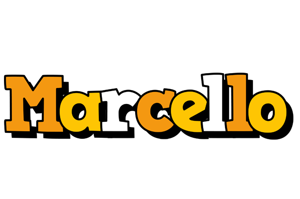 Marcello cartoon logo