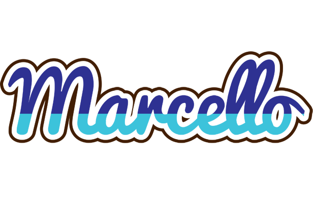 Marcello raining logo