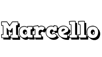 Marcello snowing logo