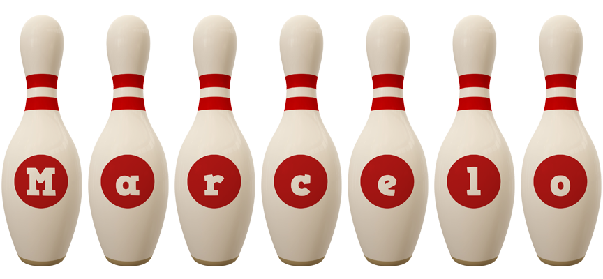 Marcelo bowling-pin logo