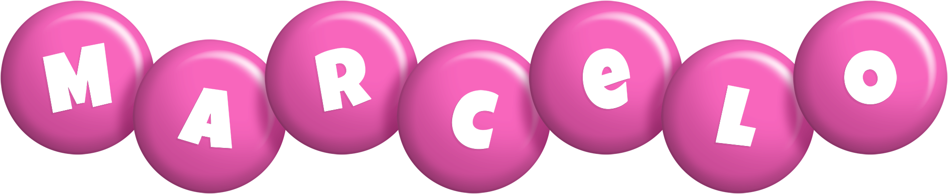 Marcelo candy-pink logo