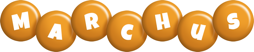 Marchus candy-orange logo
