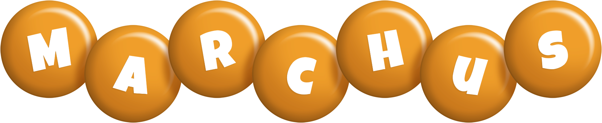 Marchus candy-orange logo