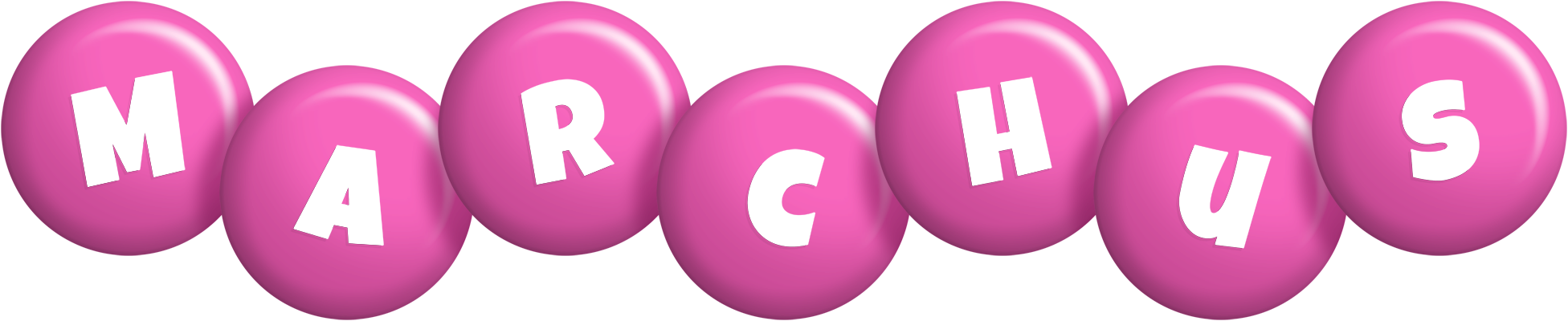 Marchus candy-pink logo