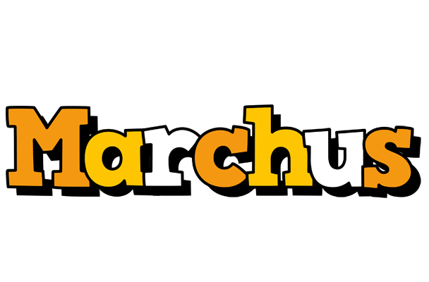 Marchus cartoon logo