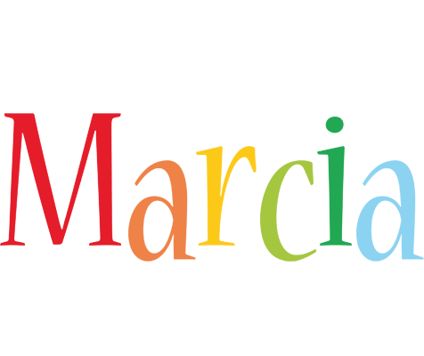 Marcia birthday logo
