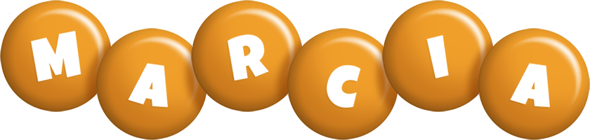 Marcia candy-orange logo