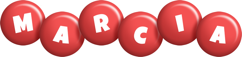 Marcia candy-red logo