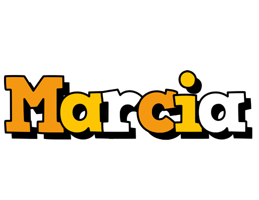 Marcia cartoon logo