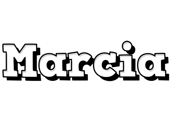Marcia snowing logo
