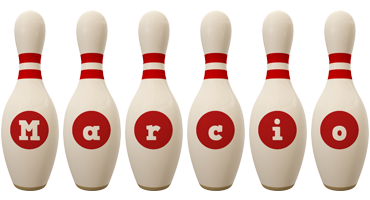 Marcio bowling-pin logo