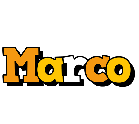 Marco cartoon logo