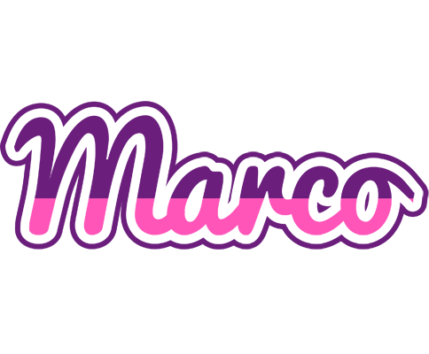 Marco cheerful logo