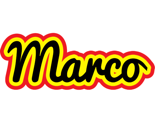 Marco flaming logo