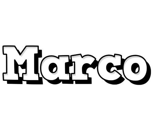 Marco snowing logo
