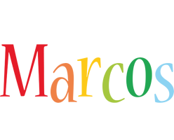 Marcos birthday logo