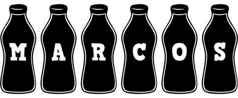 Marcos bottle logo