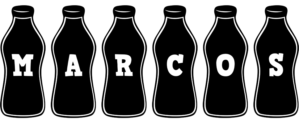 Marcos bottle logo
