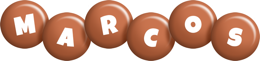 Marcos candy-brown logo