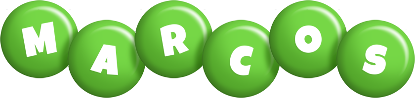 Marcos candy-green logo