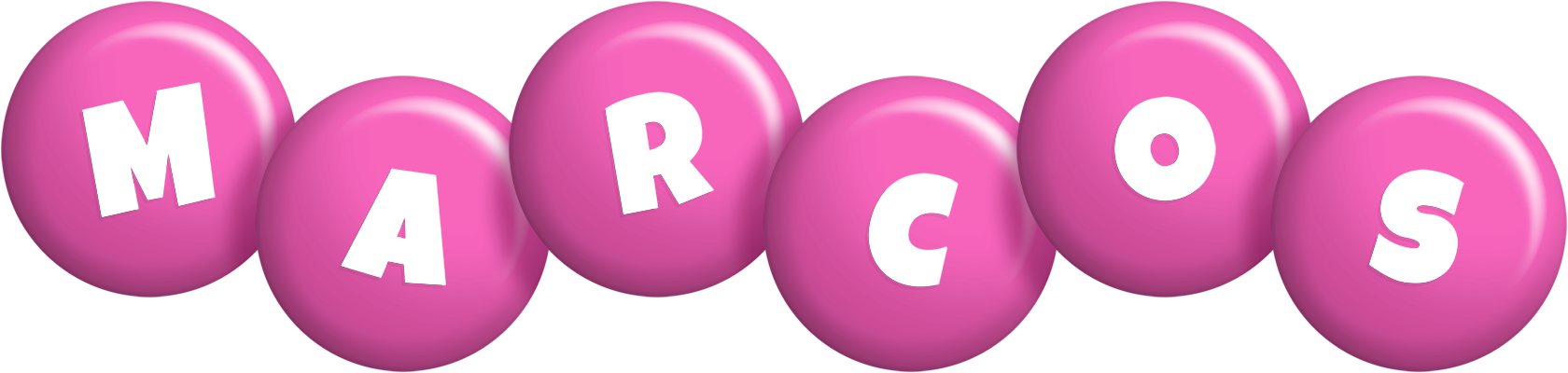 Marcos candy-pink logo