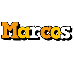 Marcos cartoon logo