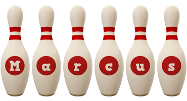 Marcus bowling-pin logo
