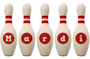 Mardi bowling-pin logo