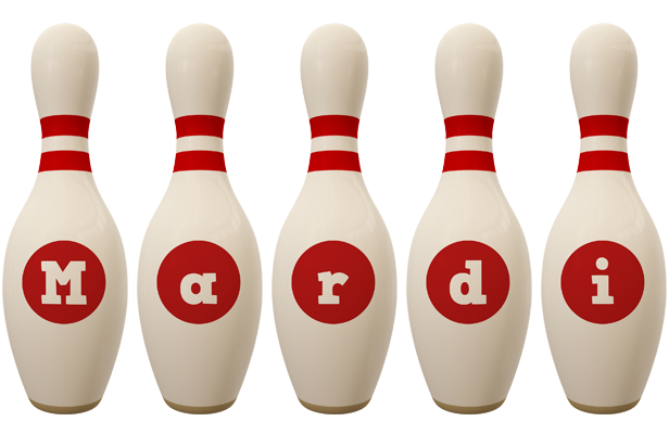 Mardi bowling-pin logo