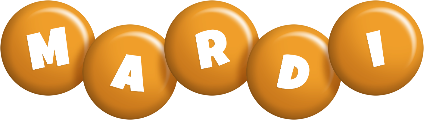 Mardi candy-orange logo