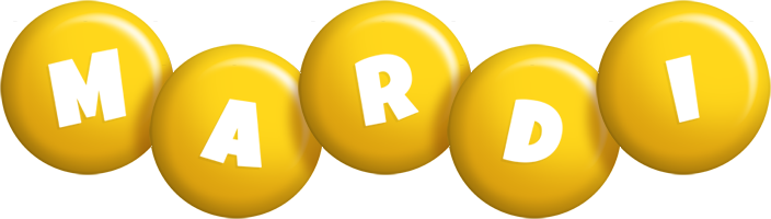 Mardi candy-yellow logo
