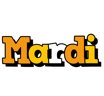 Mardi cartoon logo