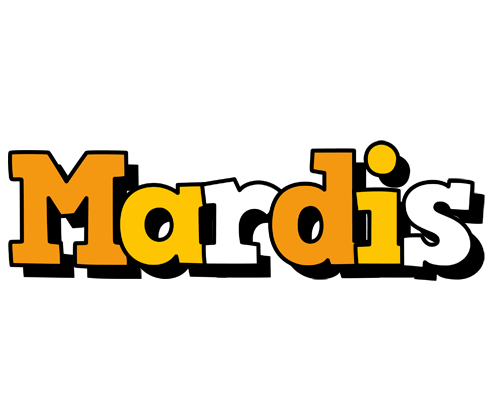 Mardis cartoon logo