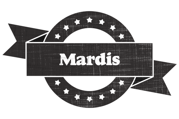Mardis grunge logo