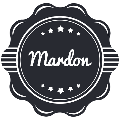 Mardon badge logo