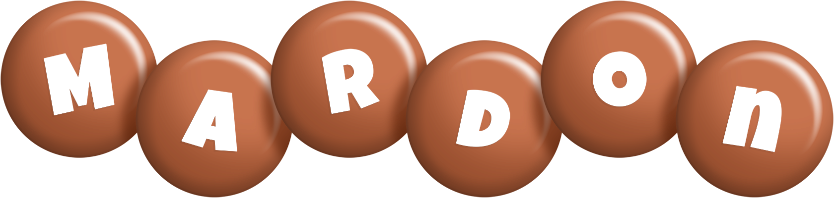Mardon candy-brown logo