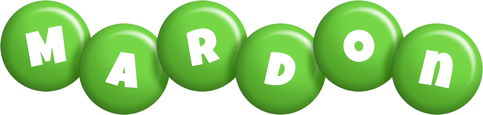 Mardon candy-green logo