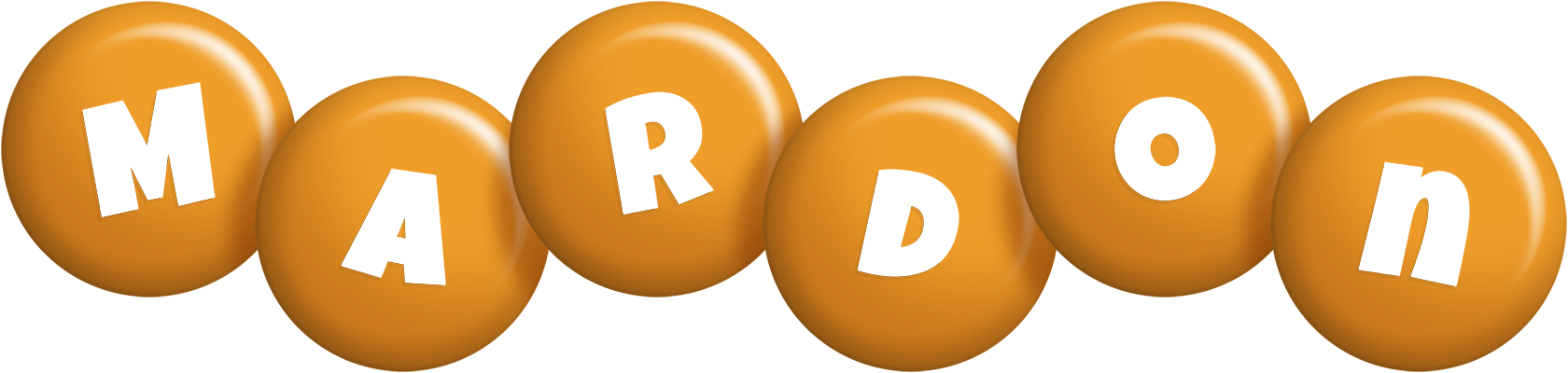 Mardon candy-orange logo